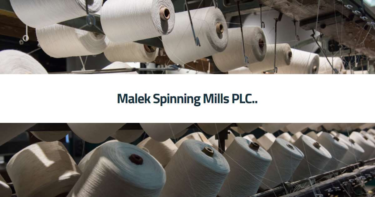malek spinning mills plc